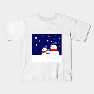 Funny snowmans Kids T-Shirt